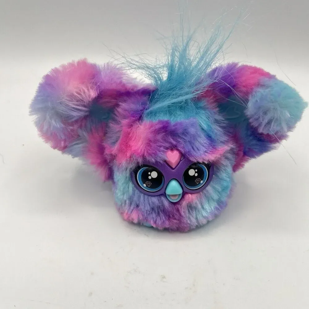 Hasbro Furby Plush Key Chain 2023 Furblet Interactive Toy Talking Tie Dye Tested